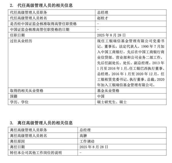 炒股股票配资网站 又有头部公募宣布：总经理调整！一日三家公募“换帅”
